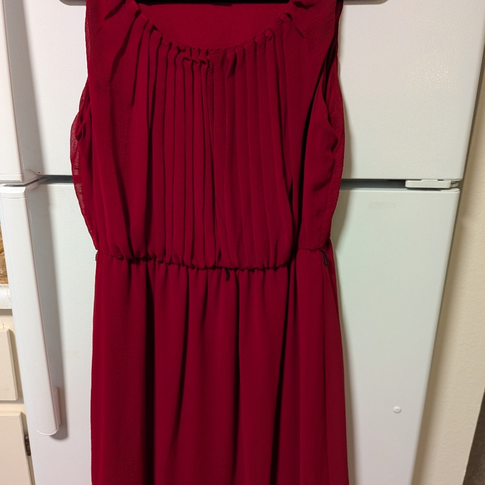 Coldwater Creek Red Midi Dress